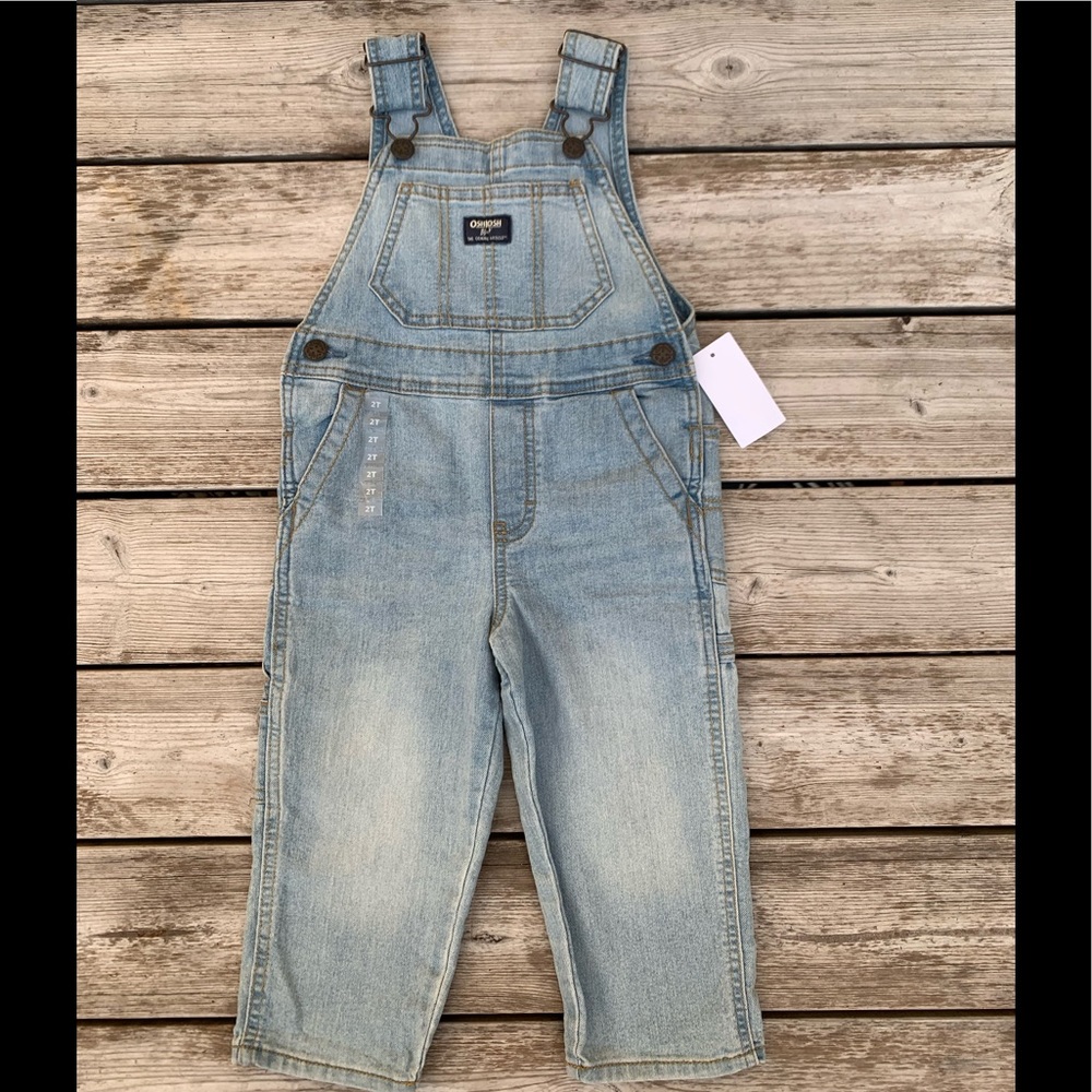 NWT OshKosh B’Gosh Denim Overalls, Sz Toddler 2T